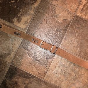 Tan thin belt